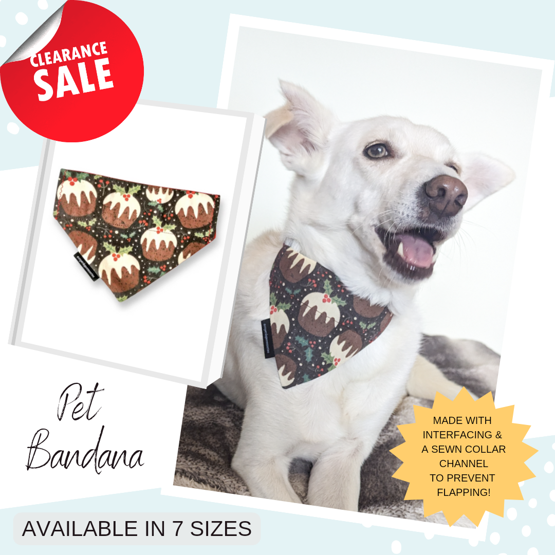 Christmas Pudding Dog/Cat Slip On Bandana