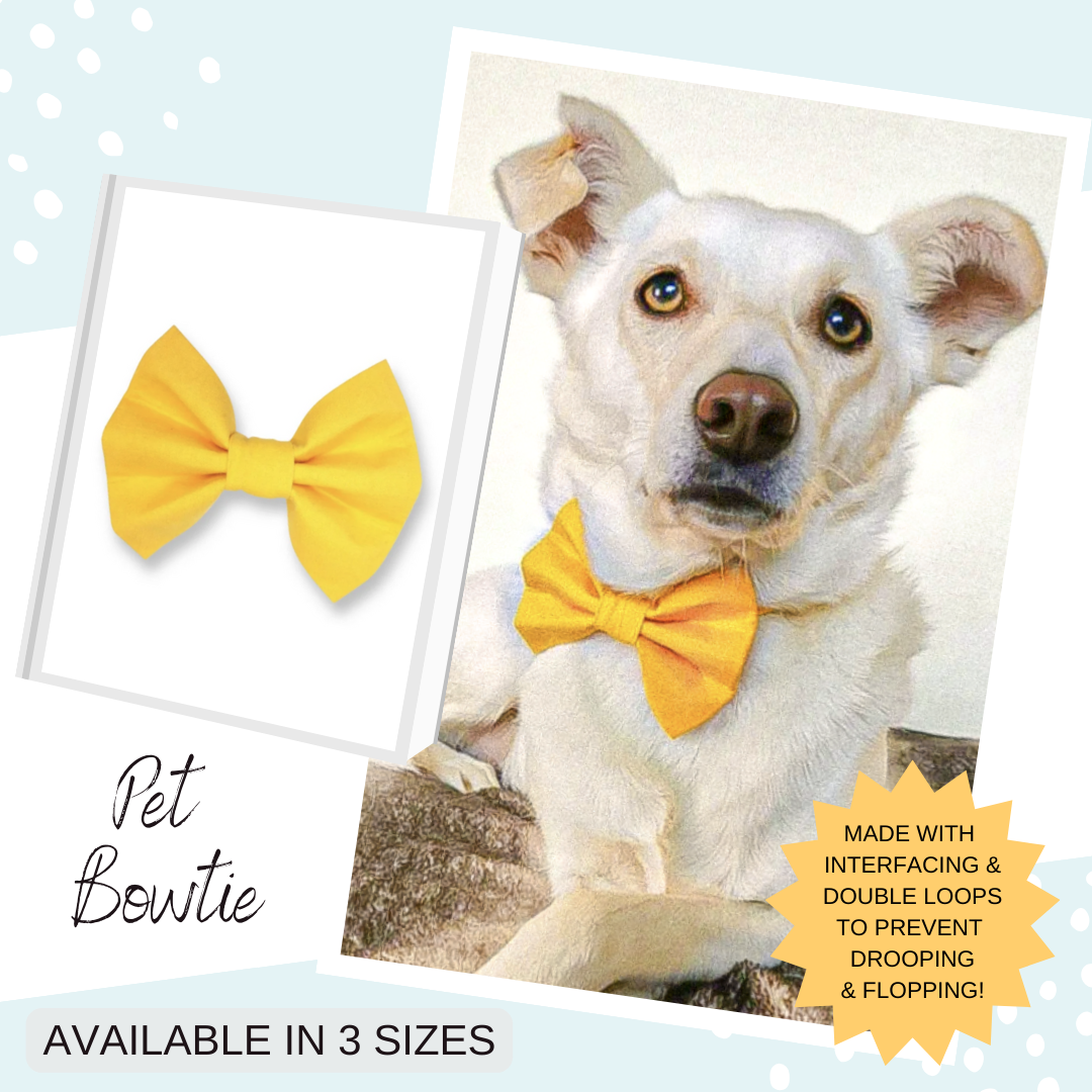 Yellow Pet Bowtie