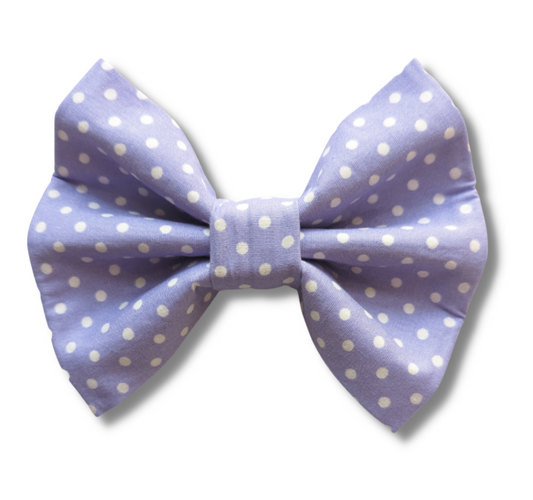 Purple Spotty Pet Bowtie