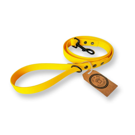Yellow Biothane Vegan Dog Lead | Waterproof Long Training Line