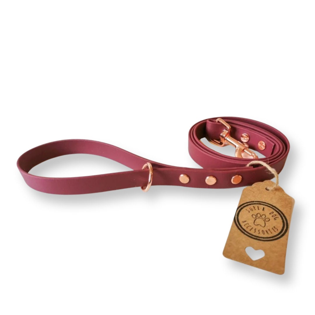 Wine Biothane Vegan Dog Lead | Waterproof Long Training Line