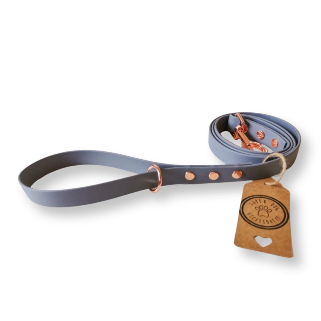 Grey Biothane Vegan Dog Lead | Waterproof Long Training Line