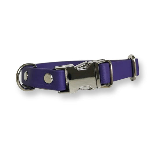 Purple Biothane Vegan Waterproof Quick Release Dog Collar