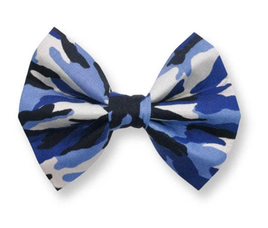 Blue Camouflage Pet Bowtie