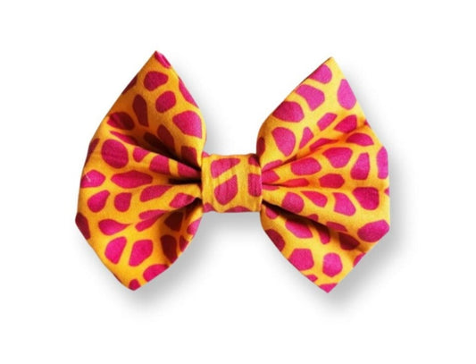 Orange & Pink Pet Bowtie