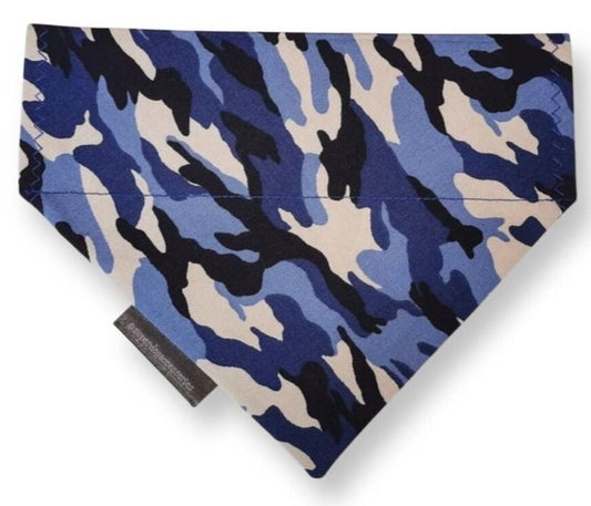 Blue Camouflague Pet Dog Cat Bandana