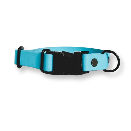 Sky Blue Biothane Vegan Waterproof Quick Release Dog Collar