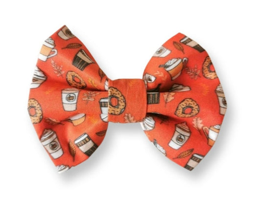 Autumn Fall Pet Bowtie | Pumpkin Spice Bowtie