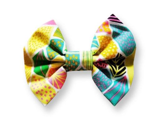 Pastel Geometric Pet Bowtie
