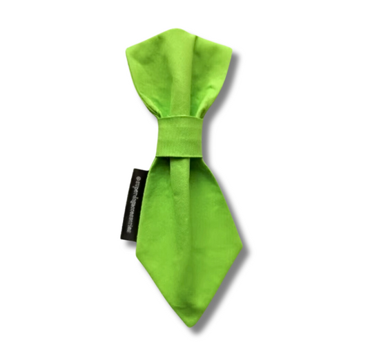 Plain Green Necktie For Dogs