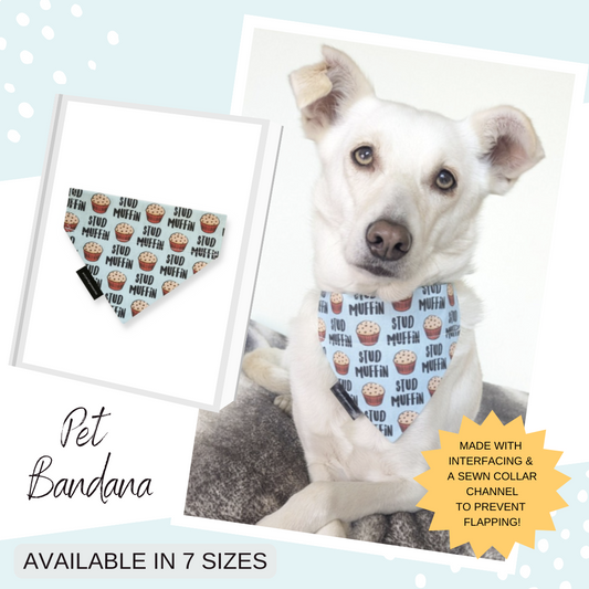 Stud Muffin Dog/Cat Slip On Bandana