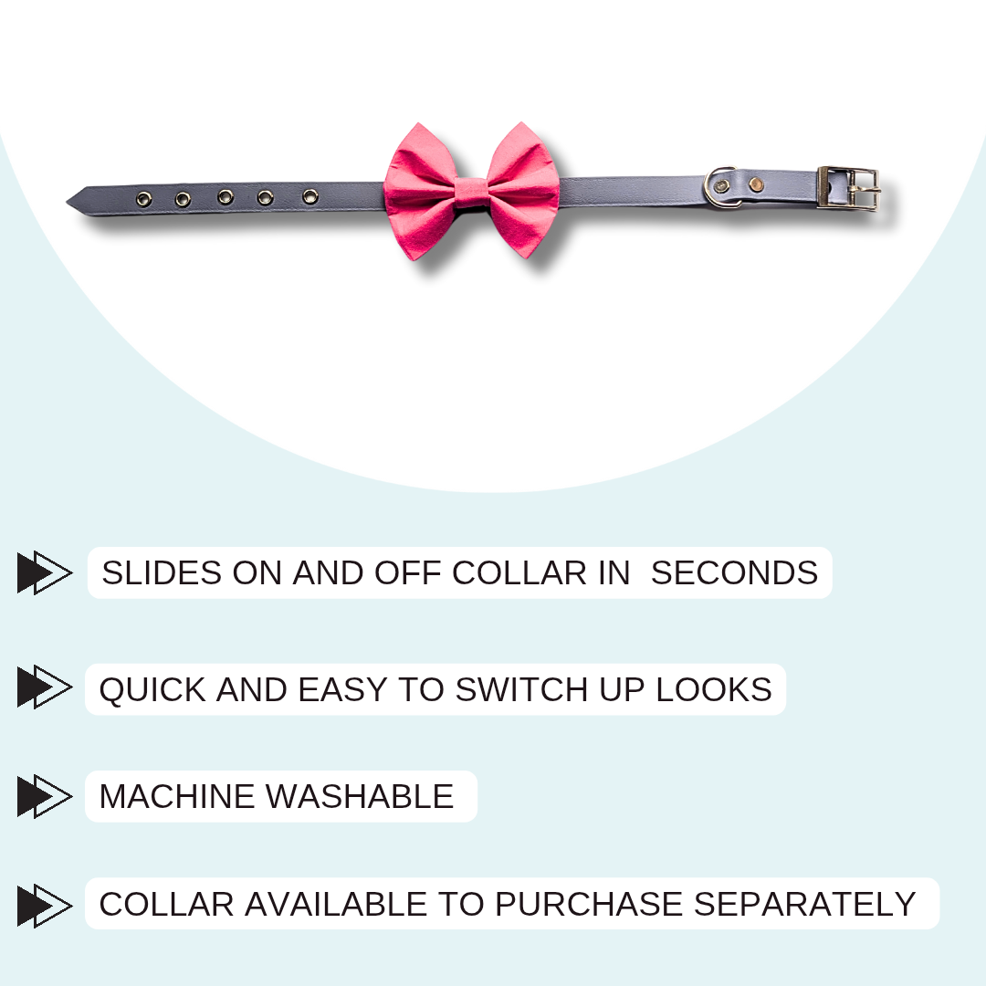 Pink Pet Bowtie