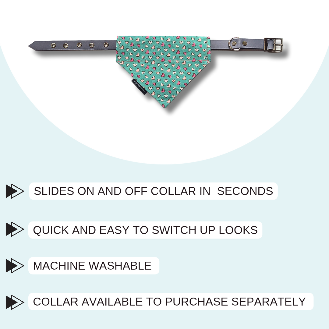 Cute Heart Valentine's Dog/Cat Bandana