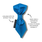 Plain Blue Dog Slip On Necktie
