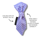 Purple Spotty Dog Slip On Necktie
