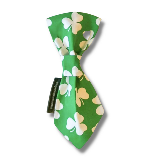 St Patrick's Day Shamrock Dog Slip On Necktie