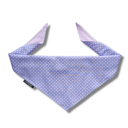 Purple Spotty Bandana | Scarf Tie On Bandana