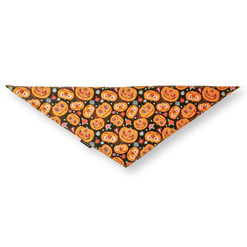 Pumpkin Halloween Dog Bandana | Scarf Tie On Bandana