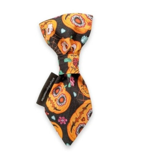 Pumpkin Halloween Dog Slip On Necktie