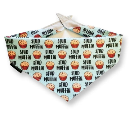 Stud Muffin Dog Bandana | Scarf Tie On Bandana