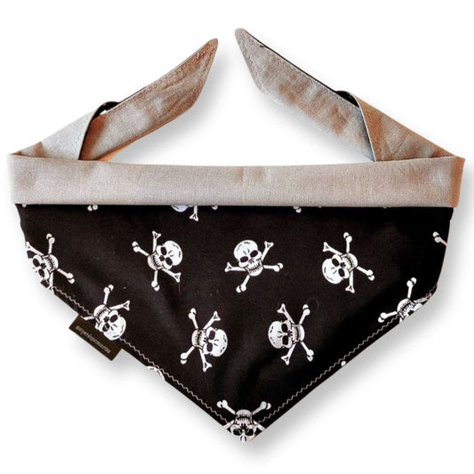 Skull & Crossbones Dog Bandana | Scarf Tie On Bandana