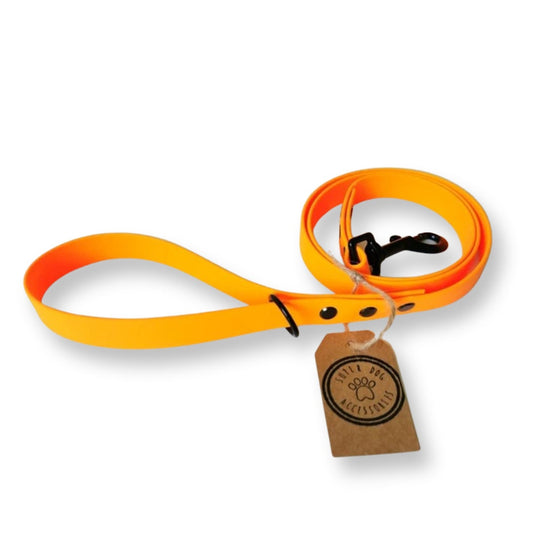 Orange Biothane Vegan Dog Lead | Waterproof Long Training Line