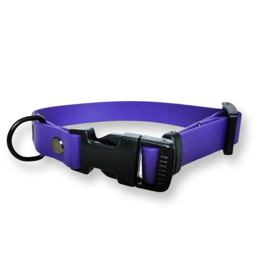 Purple Biothane Vegan Waterproof Quick Release Dog Collar