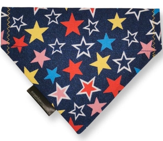 Blue Stars Dog/Cat Slip On Bandana