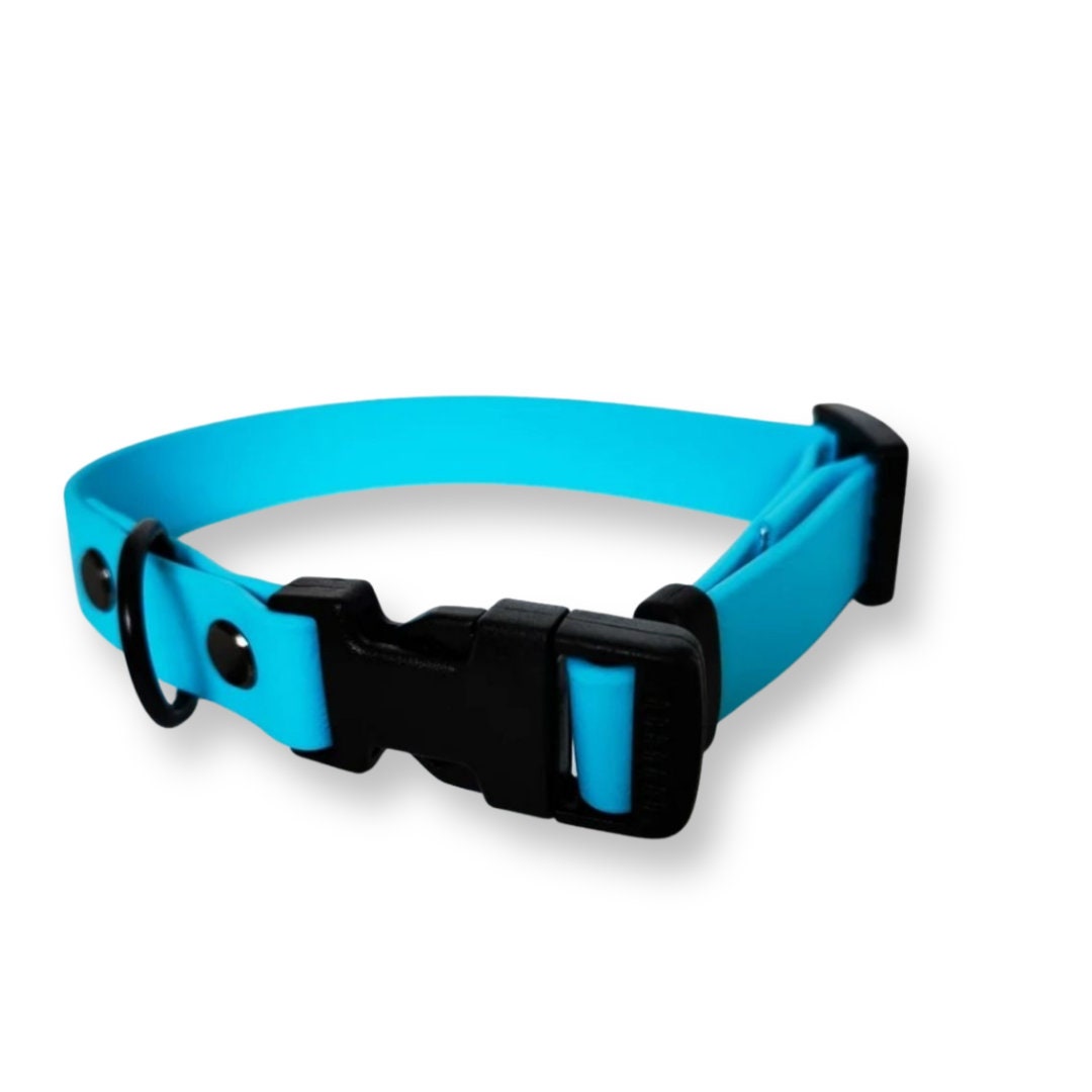 Sky Blue Biothane Vegan Waterproof Quick Release Dog Collar