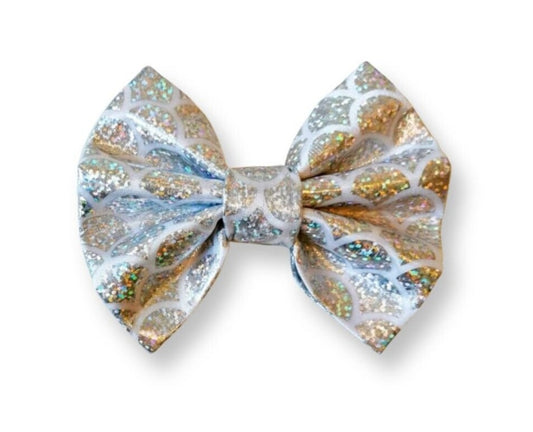 Silver Sparkle Pet Bowtie