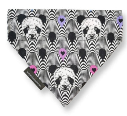 Black White Panda Pet Dog Cat Bandana