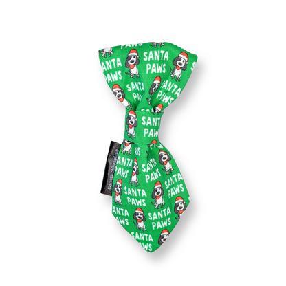 Christmas Santa Paws Dog Slip On Necktie