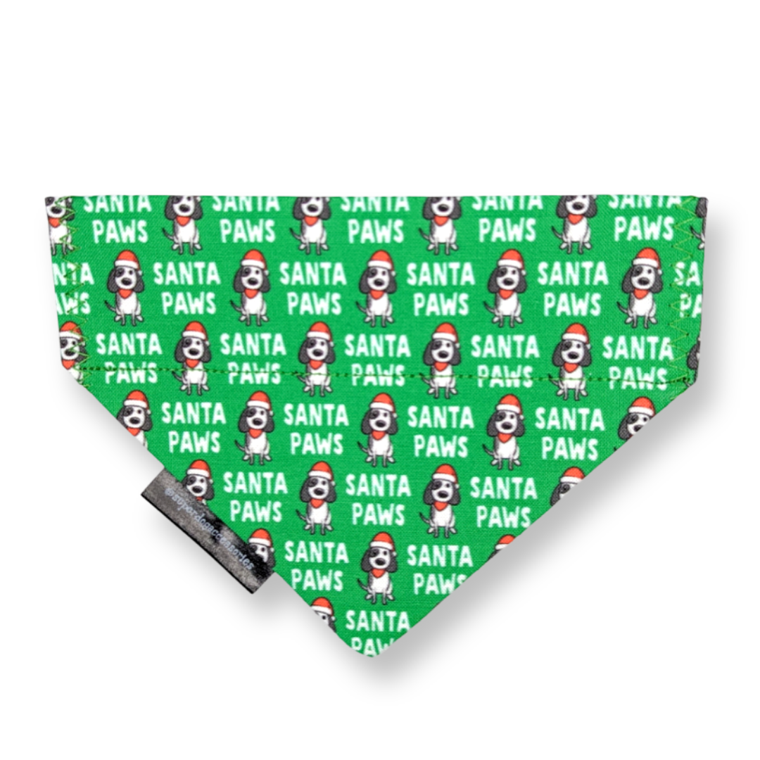 Christmas Santa Paws Dog/Cat Slip On Bandana