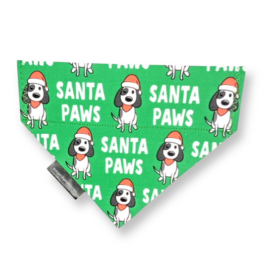 Christmas Santa Paws Dog/Cat Slip On Bandana