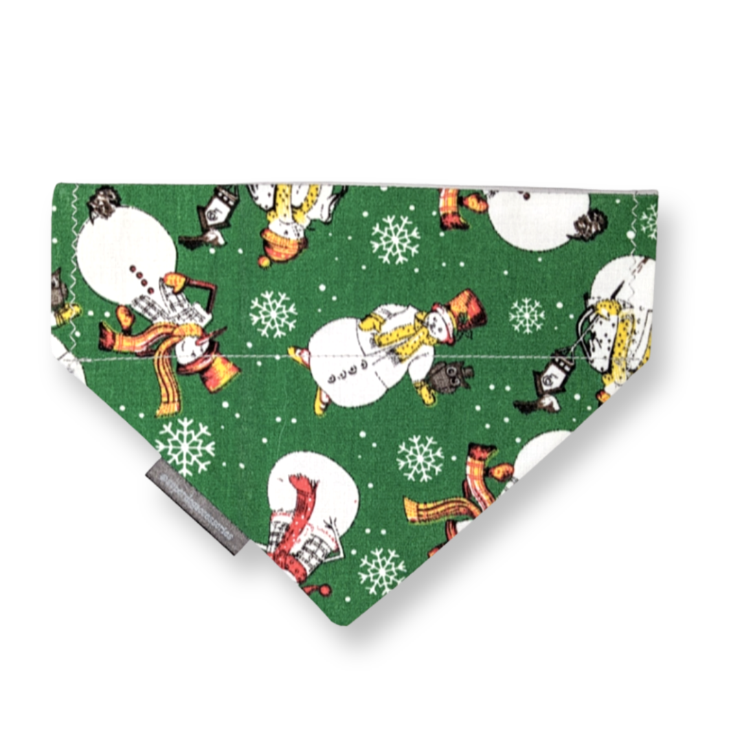 Christmas Green Snowman Dog/Cat Slip On Bandana