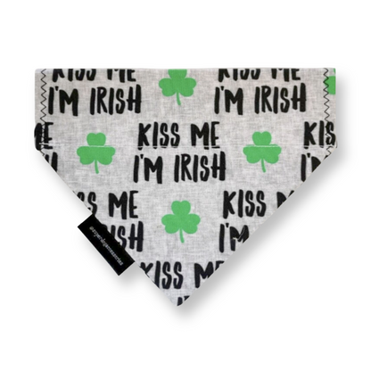 St Patrick's Day Kiss Me I'm Irish Bandana Dog/Cat Slip On Bandana